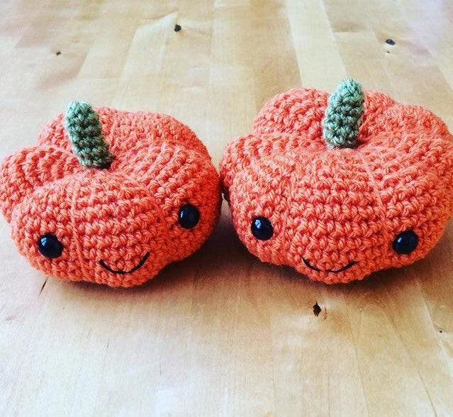 Crochet Pumpkin. Medium size.