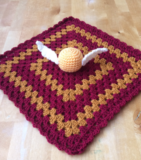 Harry Potter Golden Snitch Baby Cuddle Blanket.