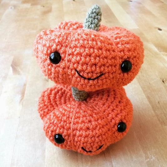 Crochet Pumpkin. Medium size.